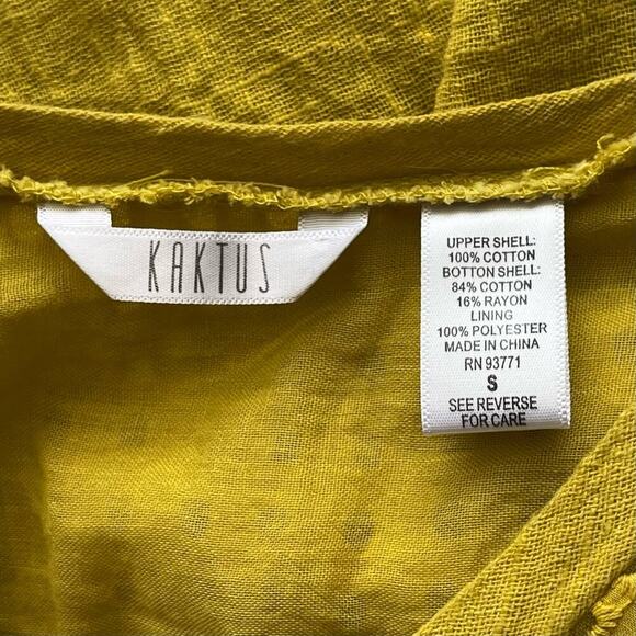 Kaktus Boho Eyelet Oversized V-neck Maxi Dress Size S - Picture 7 of 7